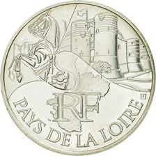 Coin, France, 10 Euro, Pays de la Loire, 2011, MS(63), Silver, KM:1746