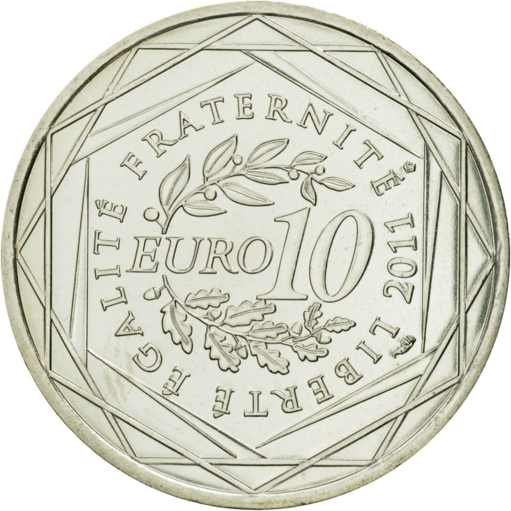 Coin, France, 10 Euro, Pays de la Loire, 2011, MS(63), Silver, KM:1746