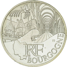 Moneta, Francja, 10 Euro, Bourgogne, 2011, Paris, MS(63), Srebro, KM:1731