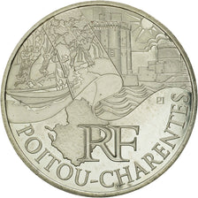 Monnaie, France, 10 Euro, Poitou-Charentes, 2011, SPL, Argent, KM:1748
