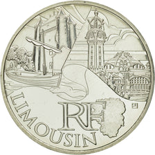 Coin, France, 10 Euro, Limousin, 2011, MS(63), Silver, KM:1742