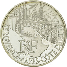 Coin, France, 10 Euro, Province - Alpes - Côte d'azur, 2011, MS(63), Silver