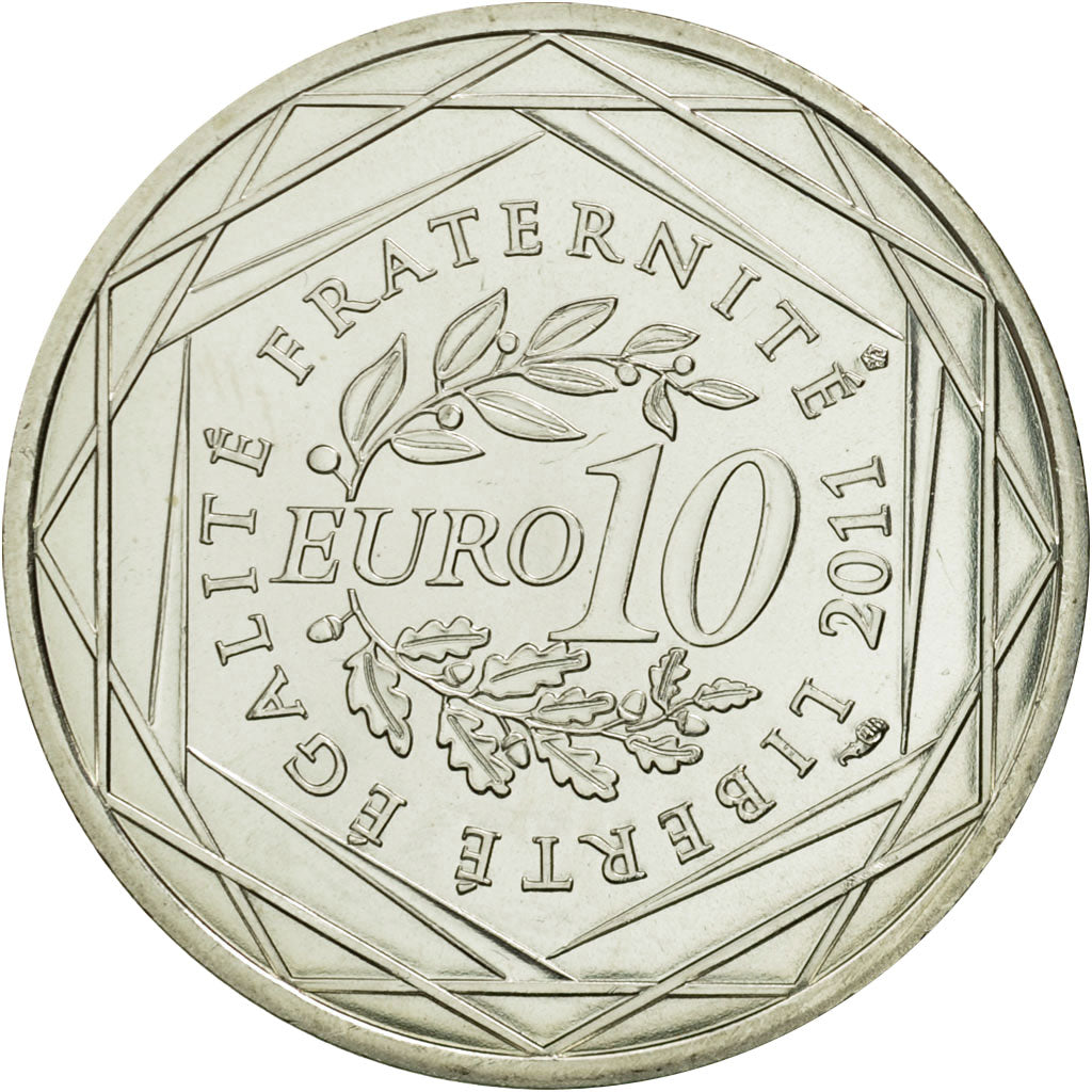 Coin, France, 10 Euro, Province - Alpes - Côte d'azur, 2011, MS(63), Silver