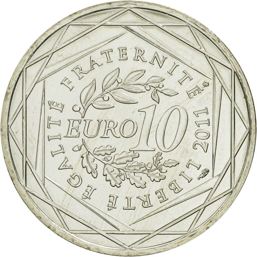 Coin, France, 10 Euro, Corse, 2011, MS(63), Silver, KM:1740