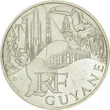 Coin, France, 10 Euro, Guyane, 2011, MS(63), Silver, KM:1736