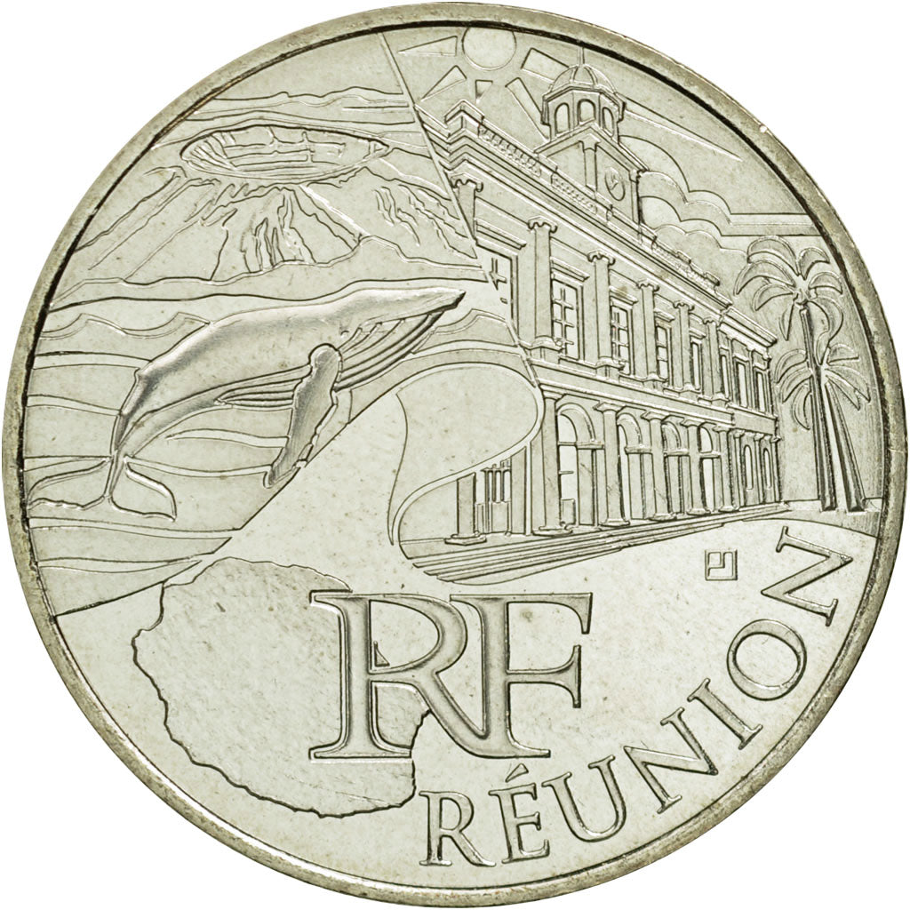 Coin, France, 10 Euro, Réunion, 2011, MS(63), Silver, KM:1750