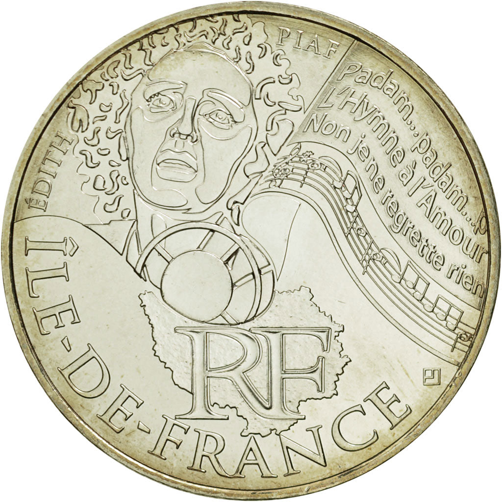 Frankreich, 10 Euro, Ile de France, 2012, UNZ, Silber, KM:1875