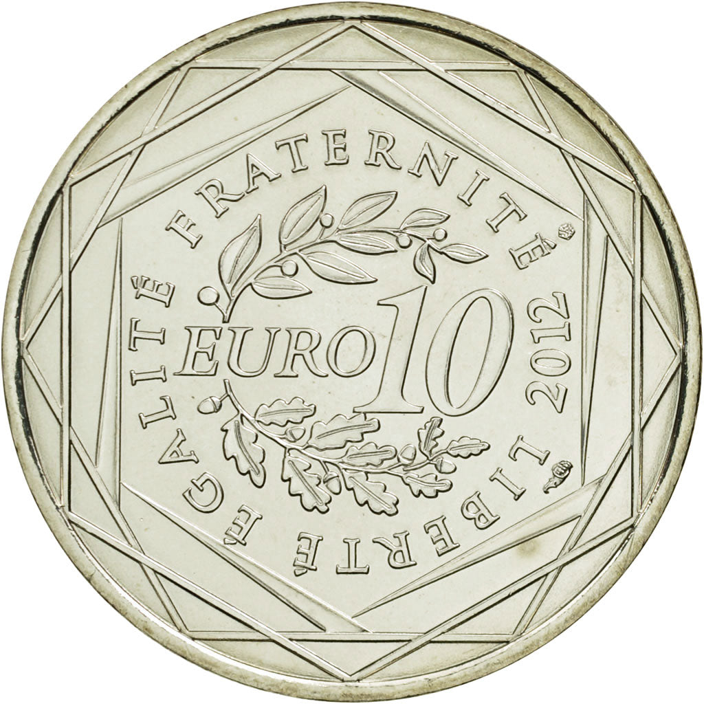 Coin, France, 10 Euro, Champagne-Ardenne, 2012, MS(63), Silver, KM:1869