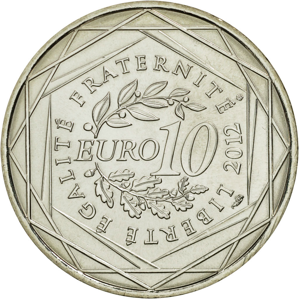 France, 10 Euro, Lorraine, 2012, MS(63), Silver, KM:1888