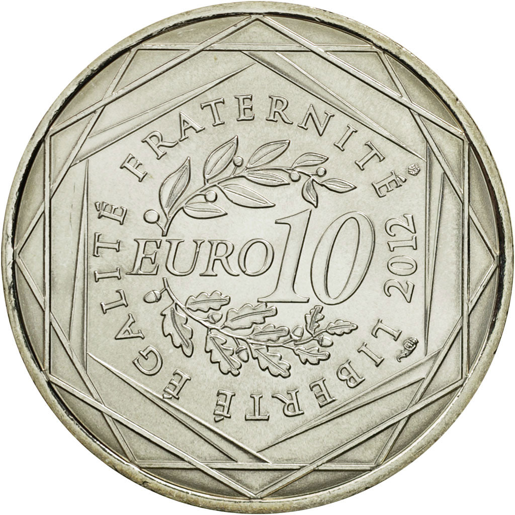 France, 10 Euro, Pays de la Loire, 2012, SPL, Argent, KM:1881