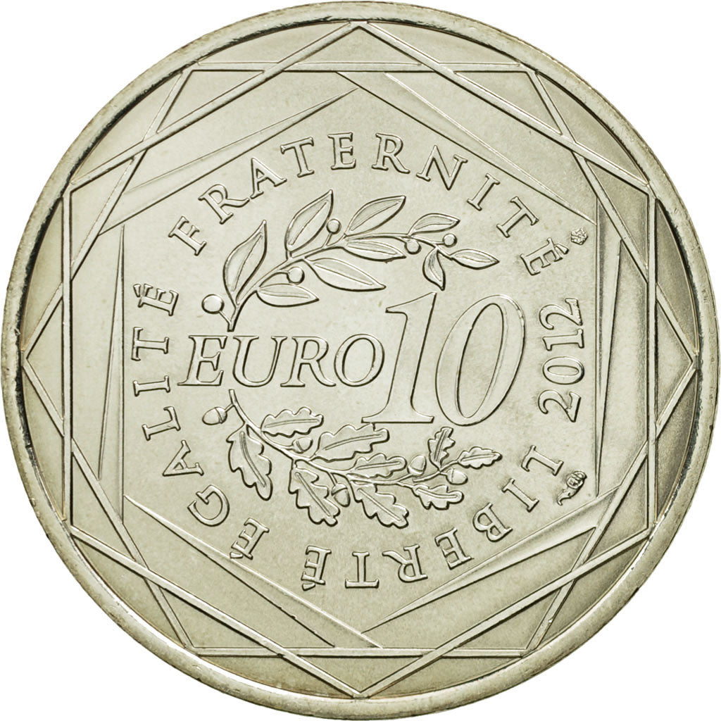 Coin, France, 10 Euro, Bourgogne, 2012, MS(63), Silver, KM:1867