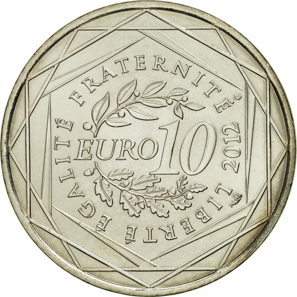 Monnaie, France, 10 Euro, Rhone-Alpes, 2012, SPL, Argent, KM:1886