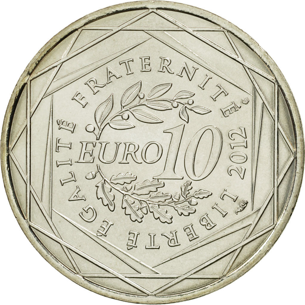 Moneta, Francia, 10 Euro, Aquitaine, 2012, SPL, Argento, KM:1863