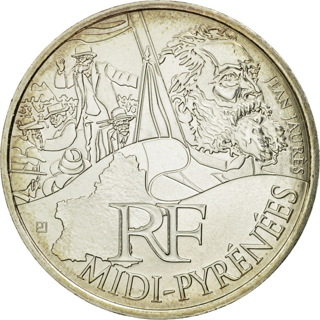 Coin, France, 10 Euro, Midi-Pyrénées, 2012, MS(63), Silver, KM:1887