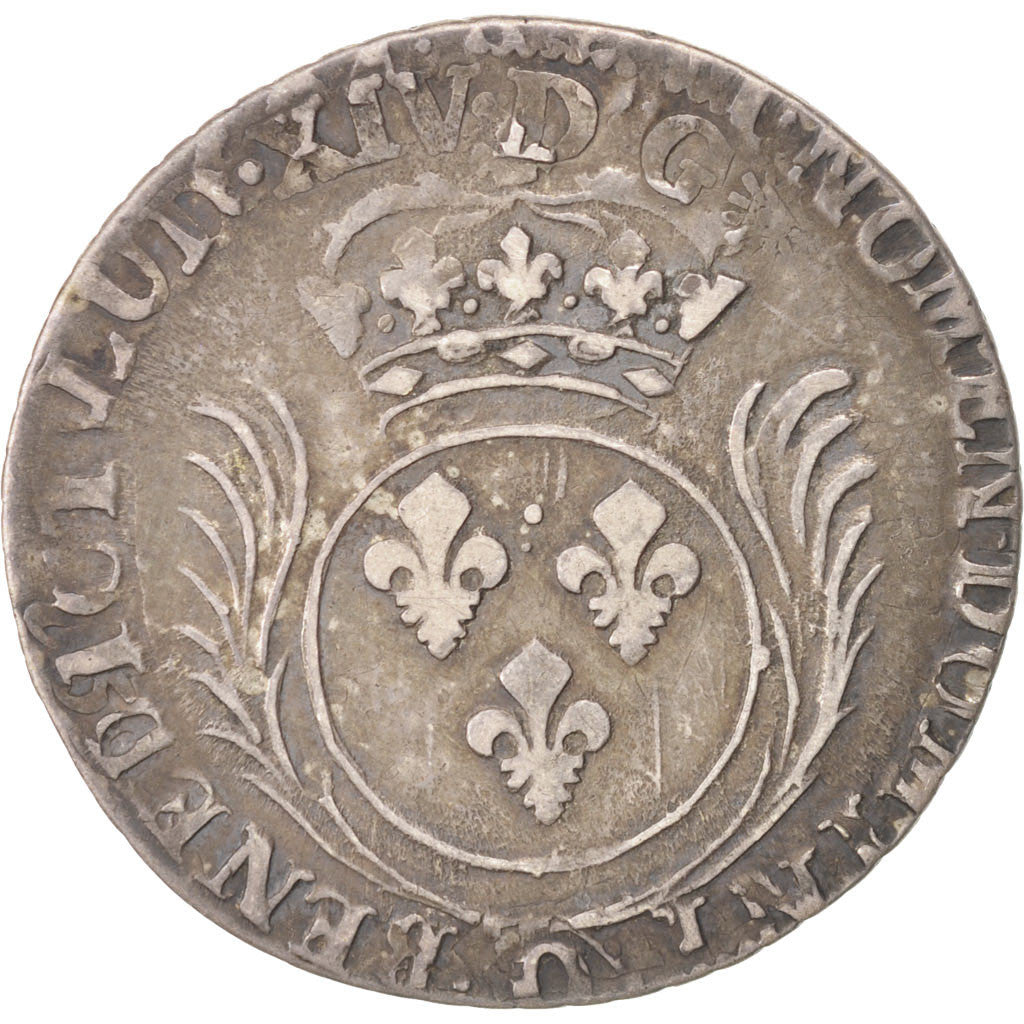 Münze, Frankreich, Louis XIV, 1/4 Écu aux palmes, 1/4 Ecu, 1694, Riom, SS