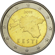 Estonia, 2 Euro, 2011, SC, Bimetálico