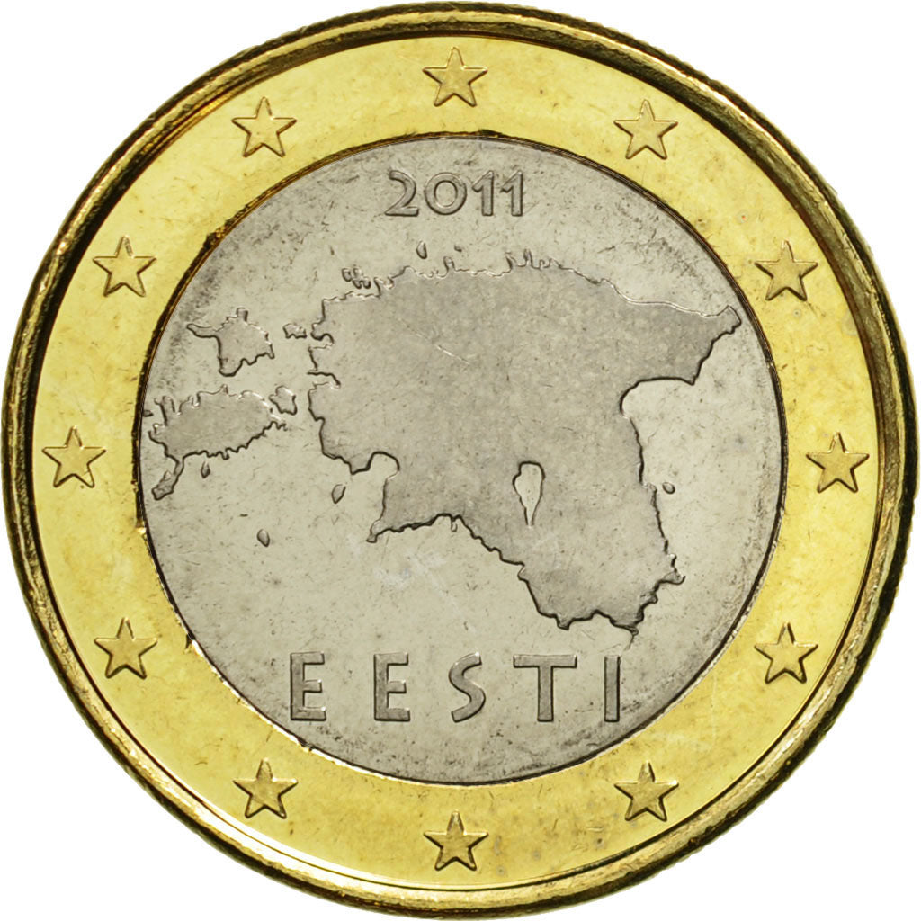 Estonia, 1 Euro, 2011, SPL, Bi-metallico