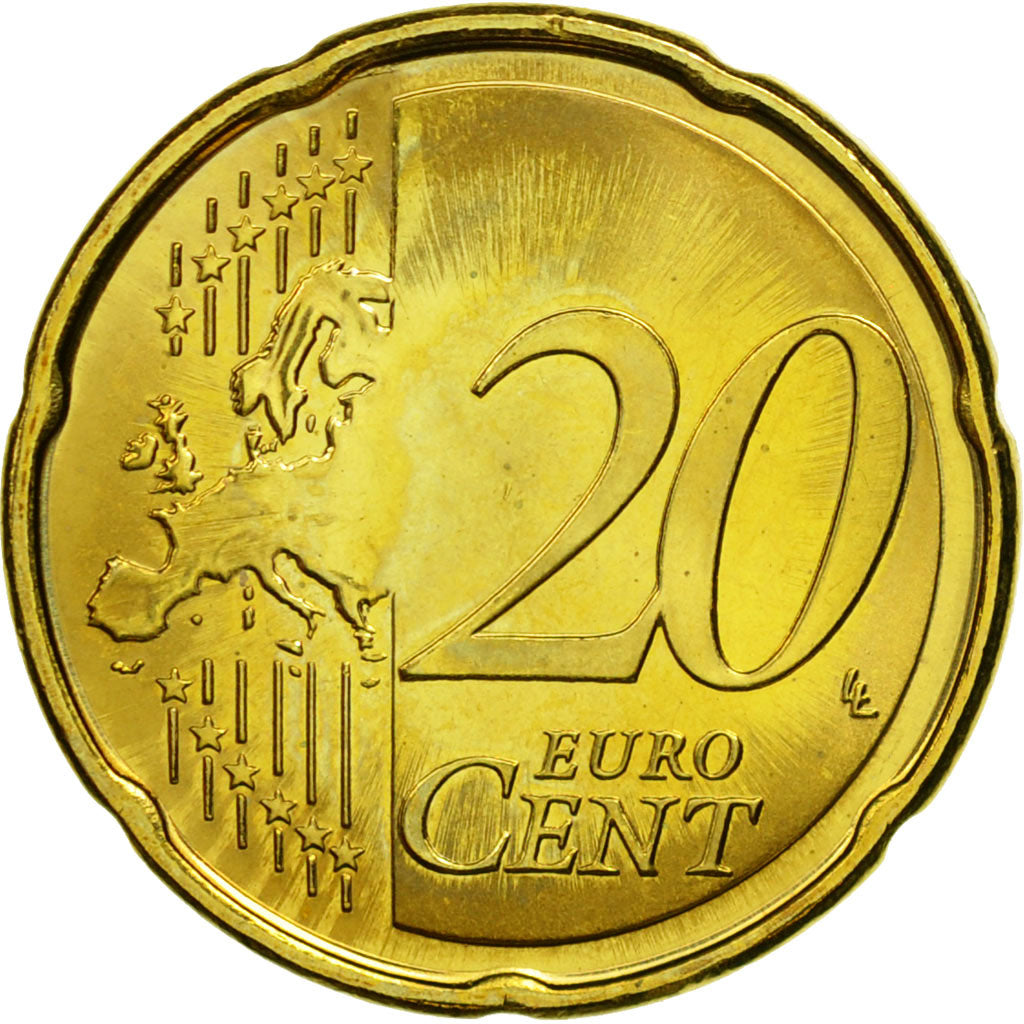 Estonia, 20 Euro Cent, 2011, MS(63), Brass