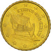 Chypre, 10 Euro Cent, 2008, SPL, Laiton, KM:81