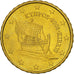 Cyprus, 10 Euro Cent, 2008, MS(63), Brass, KM:81