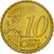 Chipre, 10 Euro Cent, 2008, SC, Latón, KM:81
