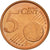 Chipre, 5 Euro Cent, 2008, SC, Cobre chapado en acero, KM:80