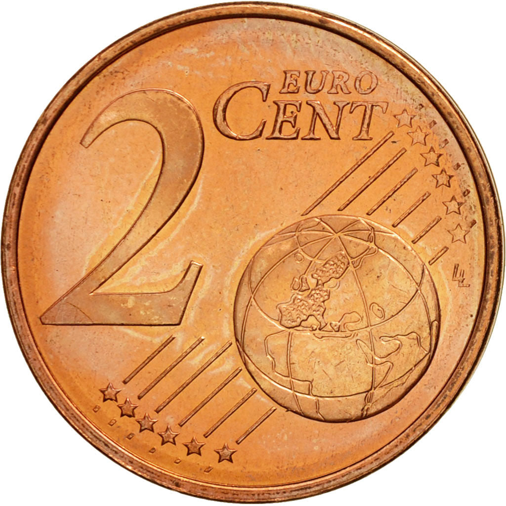 Cyprus, 2 Euro Cent, 2008, MS(63), Copper Plated Steel, KM:79