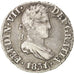 SPAIN, 1/2 Real, 1/2 Croat, 1831, Seville, KM #482.3, EF(40-45), Silver, 1.46