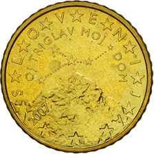 Slowenien, 50 Euro Cent, 2007, UNZ, Messing, KM:73