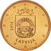 Łotwa, 5 Euro Cent, 2014, Stuttgart, MS(63), Miedź platerowana stalą, KM:152