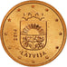 Latvia, 2 Euro Cent, 2014, MS(63), Copper Plated Steel, KM:151