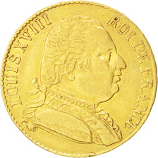 FRANCE, 20 Francs, 1815, London, KM #1, EF(40-45), Gold, Gadoury #1027, 6.40
