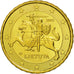 Lithuania, 10 Euro Cent, 2015, SPL, Laiton