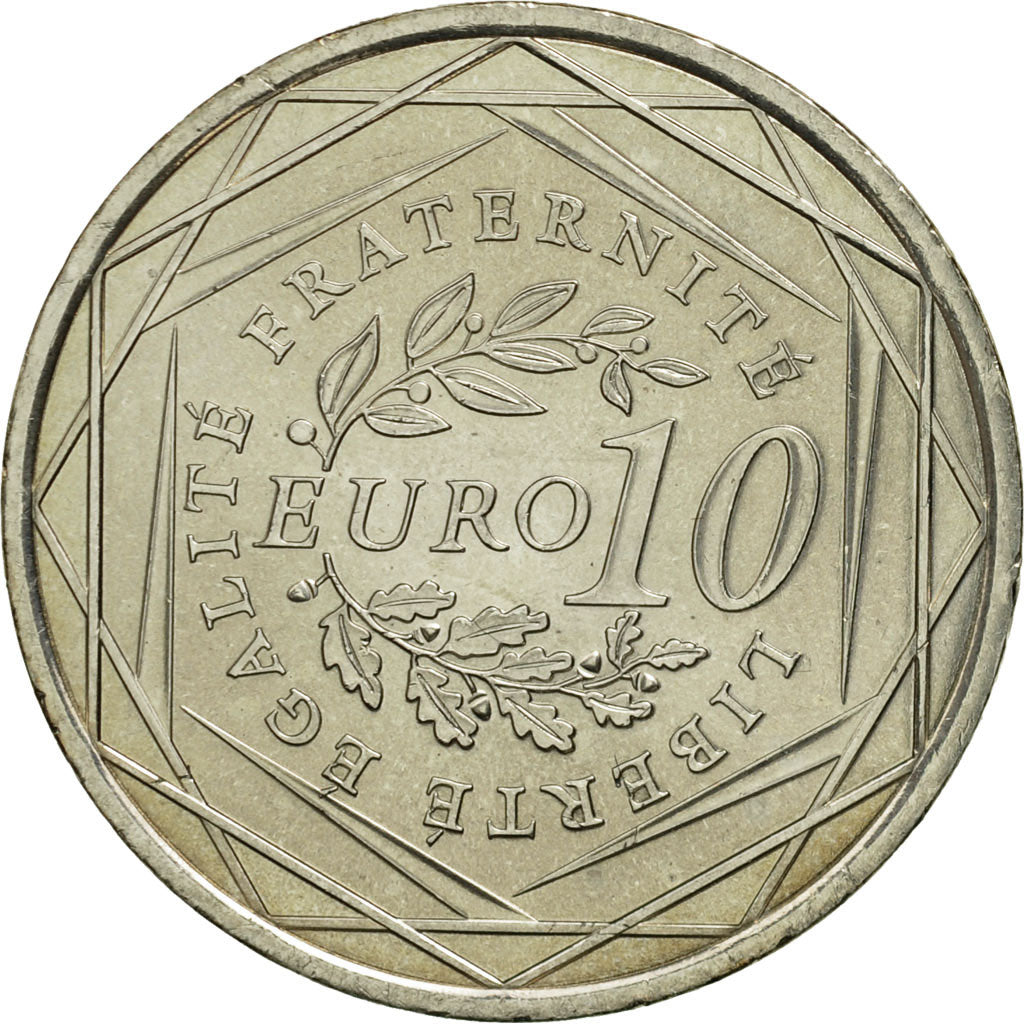 Coin, France, 10 Euro, La Semeuse en marche, 2009, MS(63), Silver