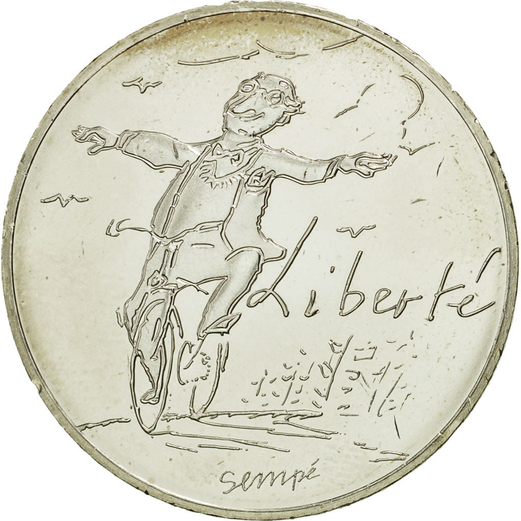France, 10 Euro, Liberté Printemps Sempé, 2014, MS(63), Silver