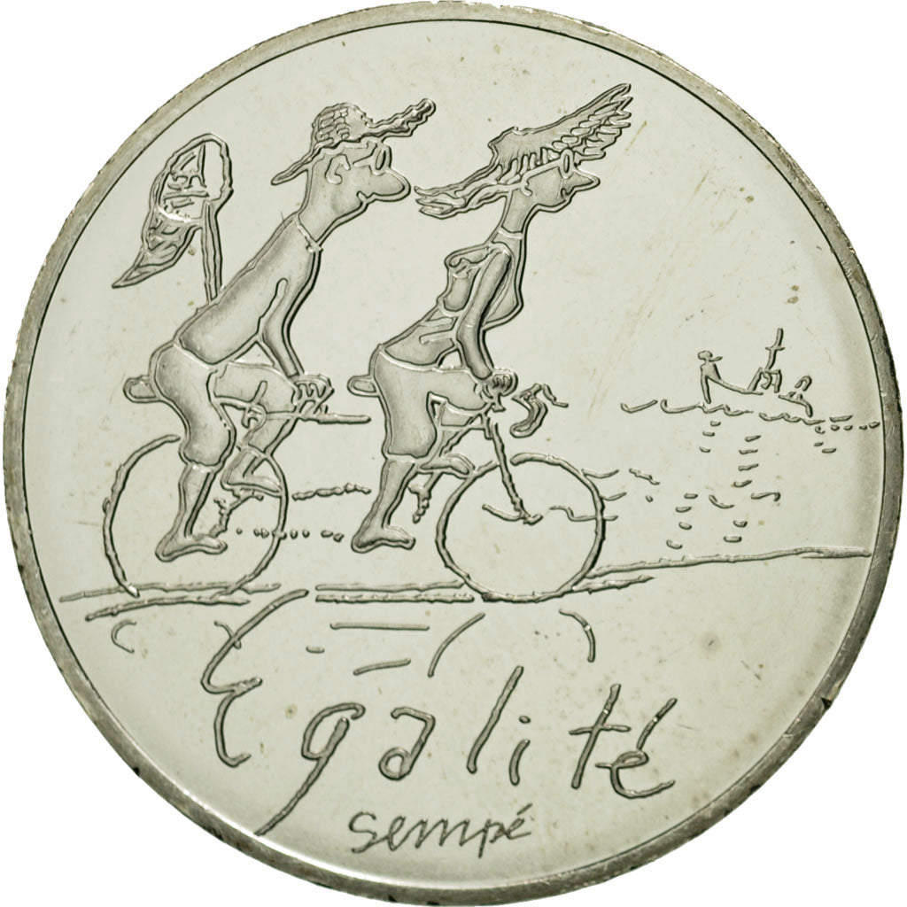 Coin, France, 10 Euro, Egalité Eté Sempé, 2014, MS(63), Silver