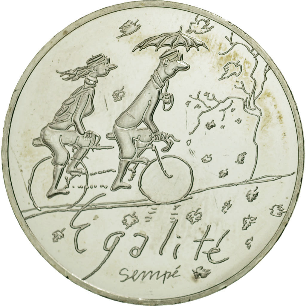 Coin, France, 10 Euro, Egalité Automne Sempé, 2014, MS(63), Silver