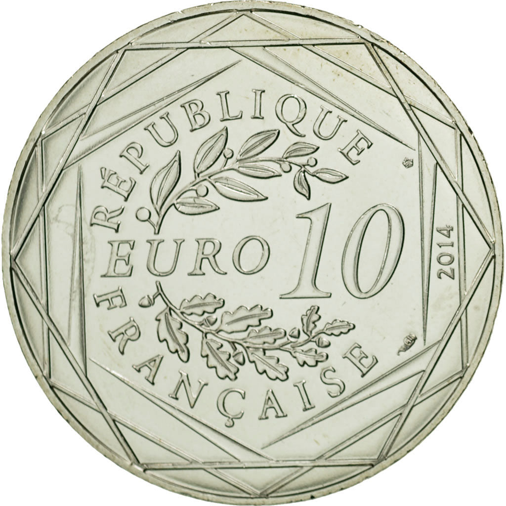 Coin, France, 10 Euro, Egalité Automne Sempé, 2014, MS(63), Silver