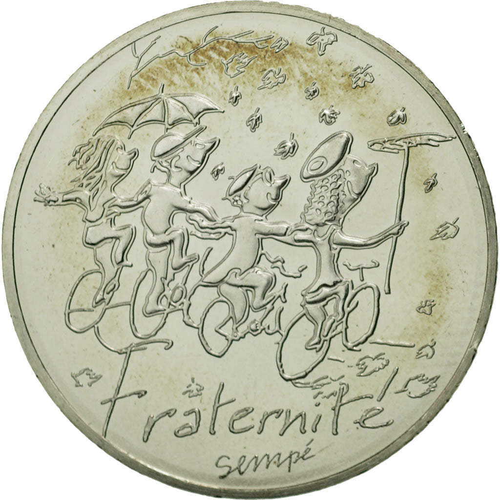 Coin, France, 10 Euro, Fraternité Automne Sempé, 2014, MS(63), Silver