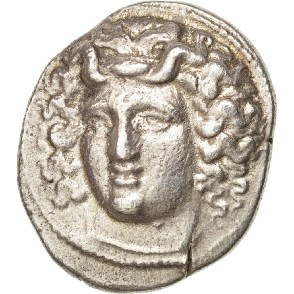 Moneta, Thessaly, Larissa, nymph, Larissa, Drachm, Larissa, SPL-, Argento