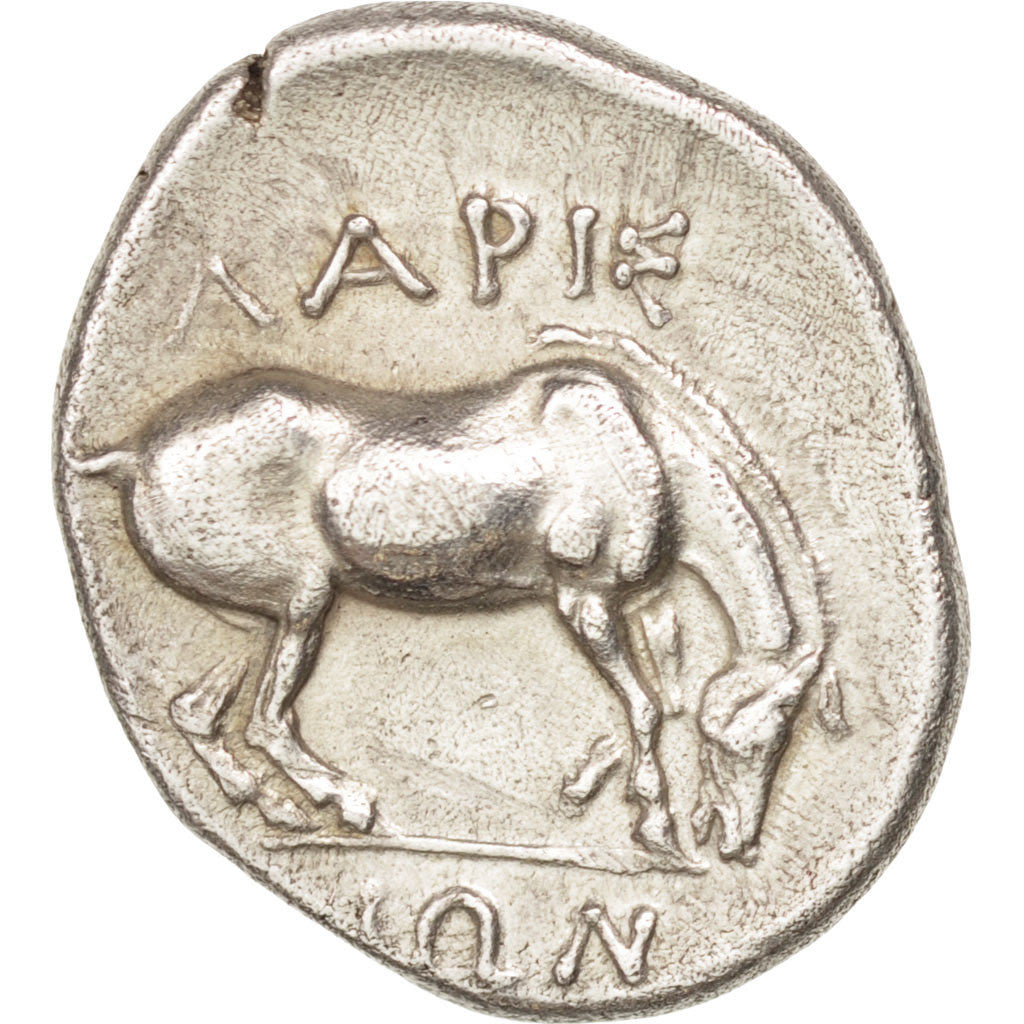 Moneta, Thessaly, Larissa, nymph, Larissa, Drachm, Larissa, SPL-, Argento