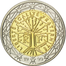 France, 2 Euro, 1999, MS(65-70), Bi-Metallic, KM:1289