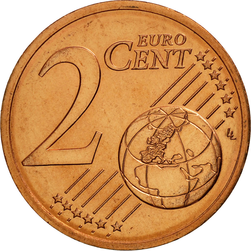 Coin, France, 2 Euro Cent, 2000, MS(65-70), Copper Plated Steel, KM:1283