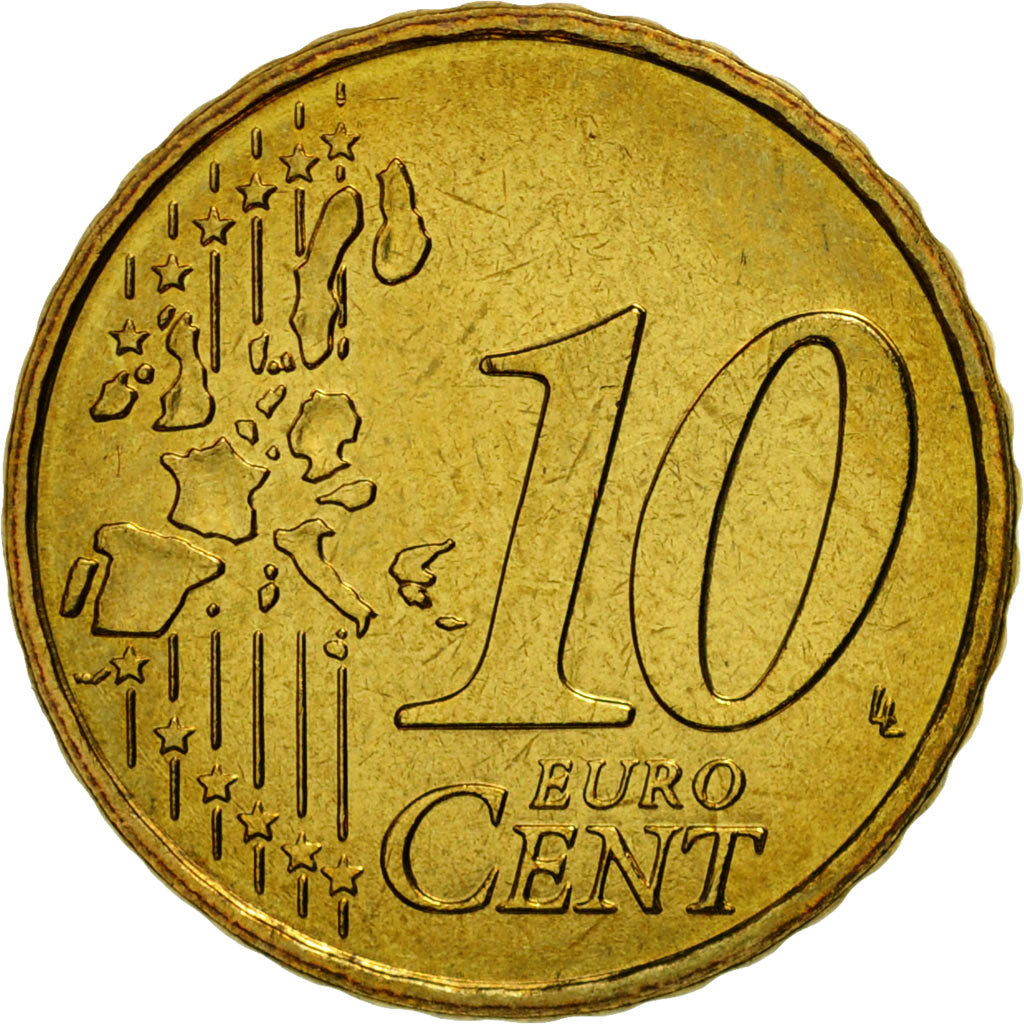 Coin, France, 10 Euro Cent, 2006, MS(65-70), Brass, KM:1285