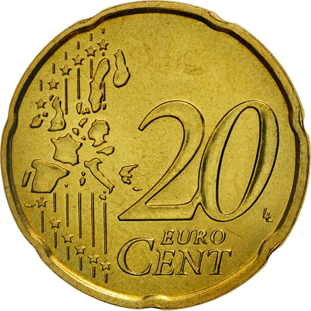 Coin, France, 20 Euro Cent, 2006, MS(65-70), Brass, KM:1286