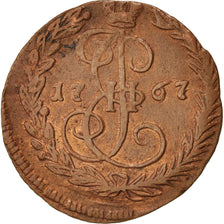 Russie, Catherine II, Denga 1767 EM (Ekaterinbourg), KM C56.2