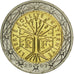 France, 2 Euro, 2007, MS(65-70), Bi-Metallic, KM:1414