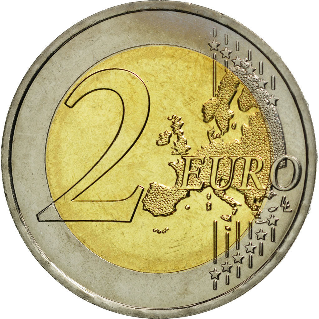 France, 2 Euro, 2007, MS(65-70), Bi-Metallic, KM:1414