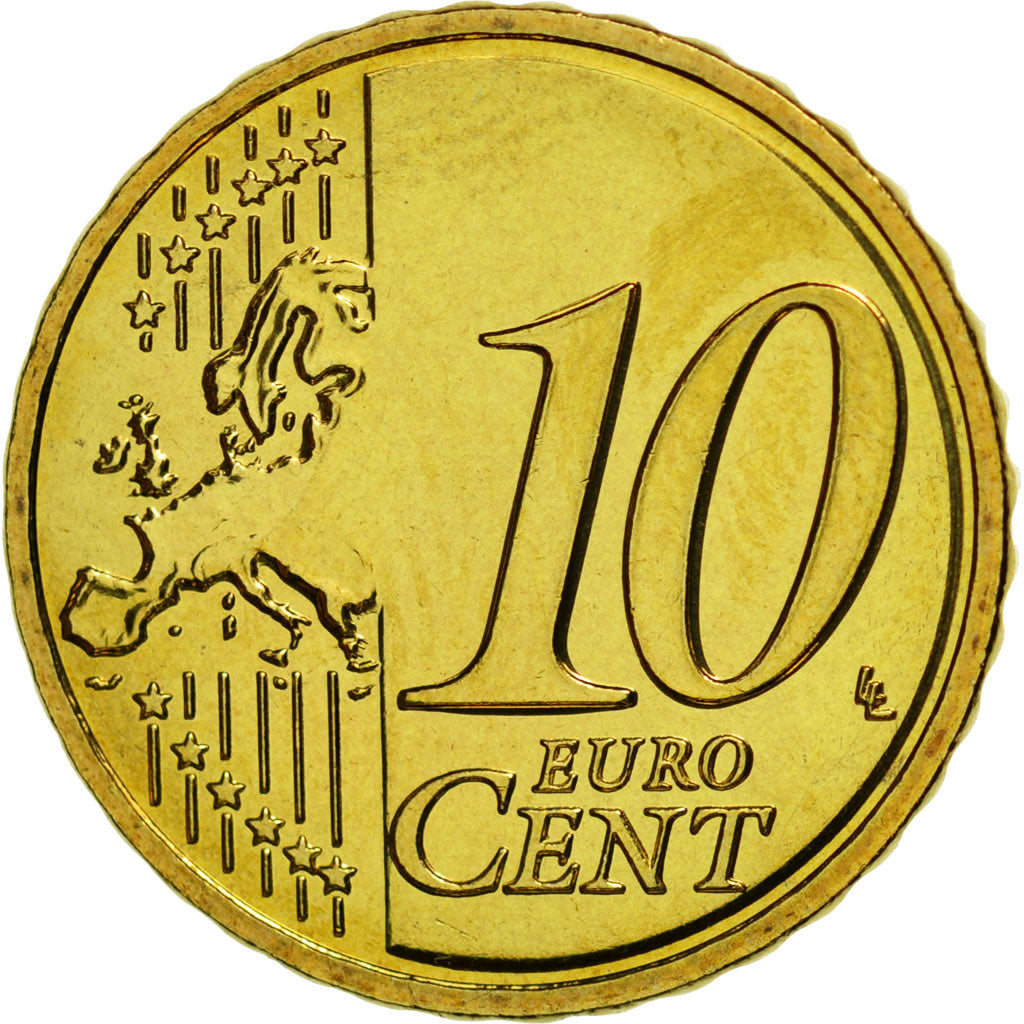 Münze, Frankreich, 10 Euro Cent, 2008, STGL, Messing, KM:1410