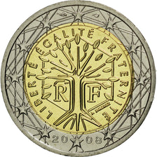 France, 2 Euro, 2008, MS(65-70), Bi-Metallic, KM:1414
